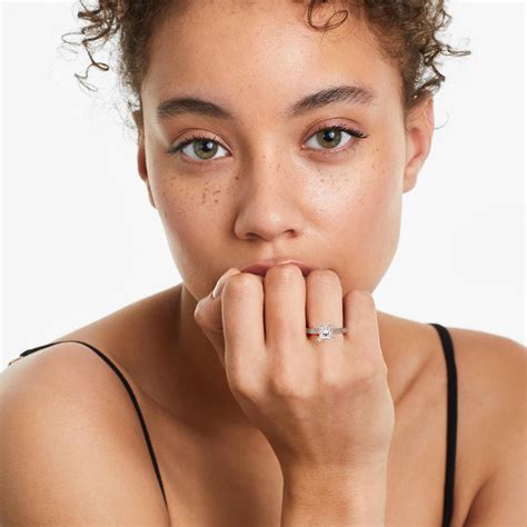 GIA 0.81 Carat H-VS1 Very Good Cut Princess Diamond Double Prong