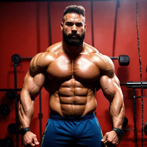 Lexica - 30-year-old hairy man with big muscles, Shao Kahn, big