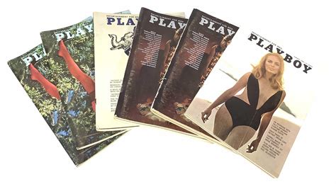 Lot - (60+) 1967-1970 Playboy Magazines