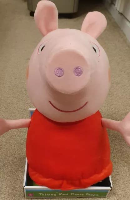 PEPPA PIG TALKING Red Dress Peppa £16.99 - PicClick UK