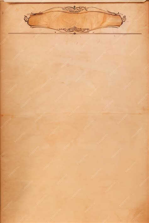 premium ai image vintage  document  yellowed vintage paper
