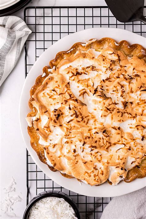 Coconut Meringue Pie Made Easy - No Fail Meringue - TidyMom®