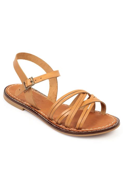 Slingback Sandals - Tan - AYAKKABI MAURITIUS