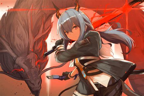 Anime girl and dragon Jigsaw Puzzle (Art, Anime) | Puzzle Garage