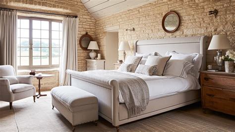 Cottage Style Bedroom Decor, Interior Design and Home Decor, Bed with ...