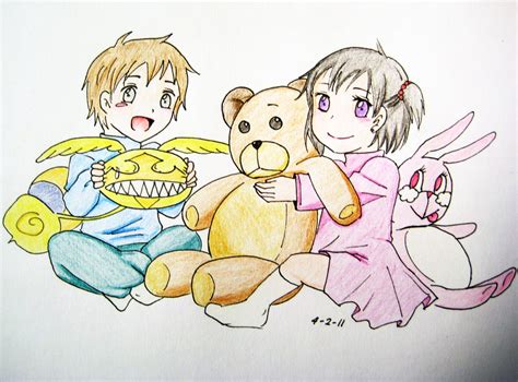 Baby Allen and Baby Lenalee by alpha-Ikaros on DeviantArt