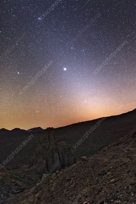 Night sky over Teide National Park - Stock Image - C023/3164 - Science ...