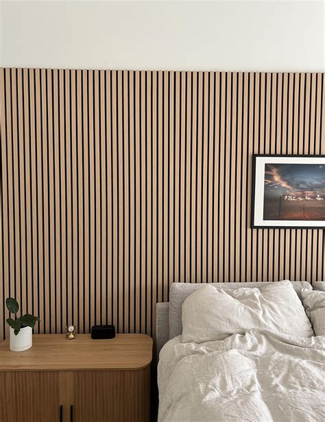 oak wood bedroom accent walls oak plank accent wall design ideas