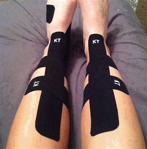 One of amazing benefits of kinesiology tape is to help people with shin ...