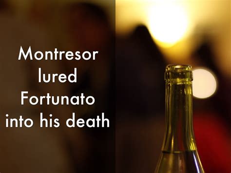 👍 Montresor kills fortunato by. Montresor's Motive for Murder. 2019-01-04