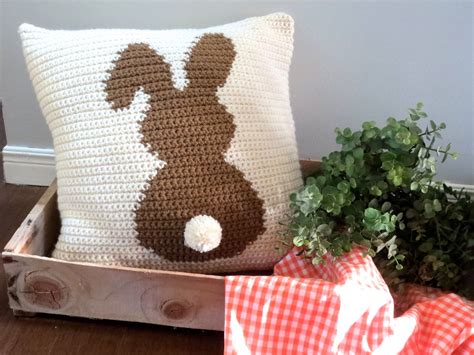 Crochet Pattern Bunny Pillow Crochet Pillow Crochet DIY - Etsy