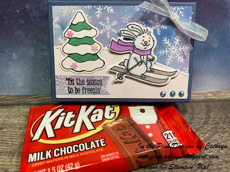 In the Pink, Designs by Cathryn: Freezin' Fun KitKat Box - Stampin' Up!
