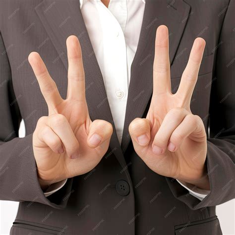 Premium AI Image | Secret Gesture Person Demonstrating Fingers Crossed