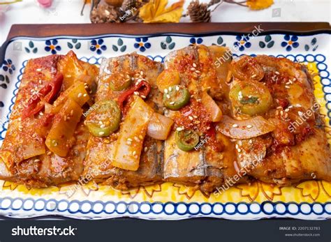 Braised Cutlassfish One Types Korean Food Stock Photo 2207132783 ...