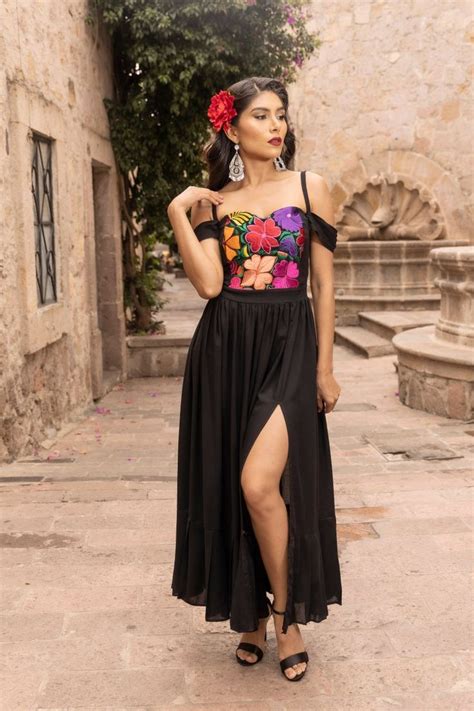 Mexican off Shoulder Dress. S 2X Floral Embroidered. Wedding Style ...