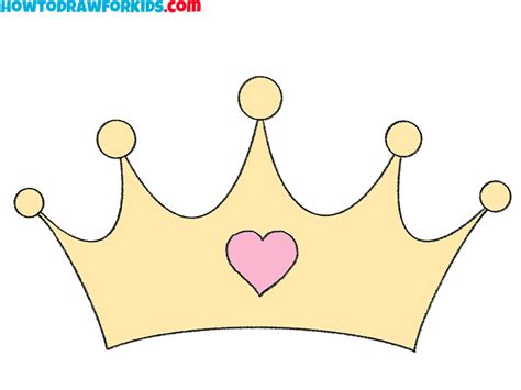 princess crown drawing png
