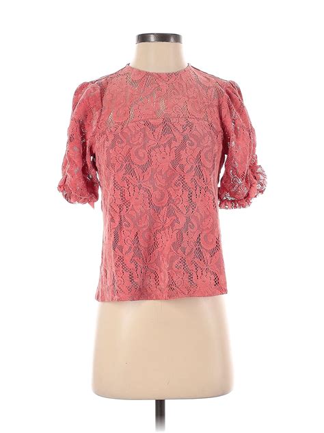Anthropologie Pink Short Sleeve Blouse Size XS - 67% off | ThredUp