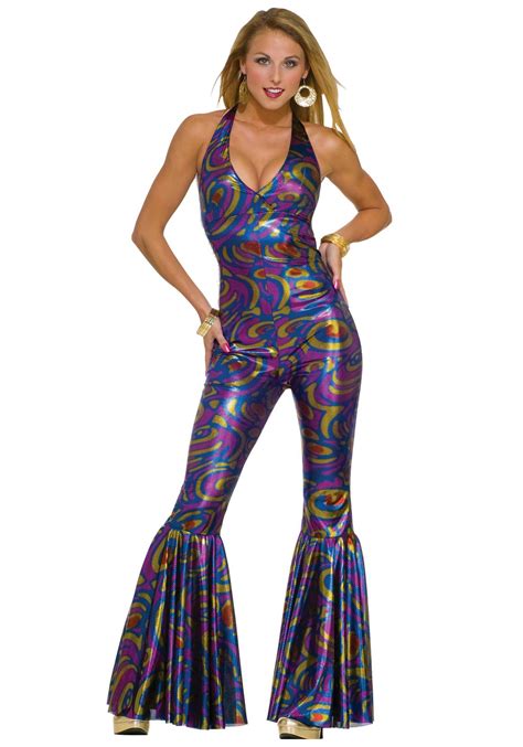 Sexy Disco Jumpsuit Costume For Adults