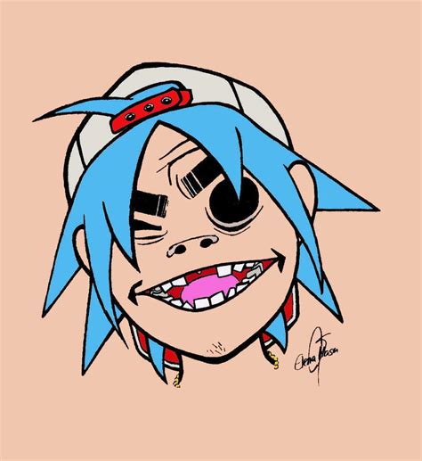 2D - Gorillaz - Coloured by LaChicaToxica on DeviantArt