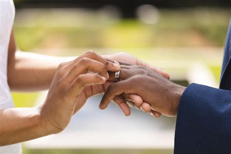 african american wedding hands