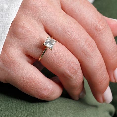 princess cut engagement ring set 3