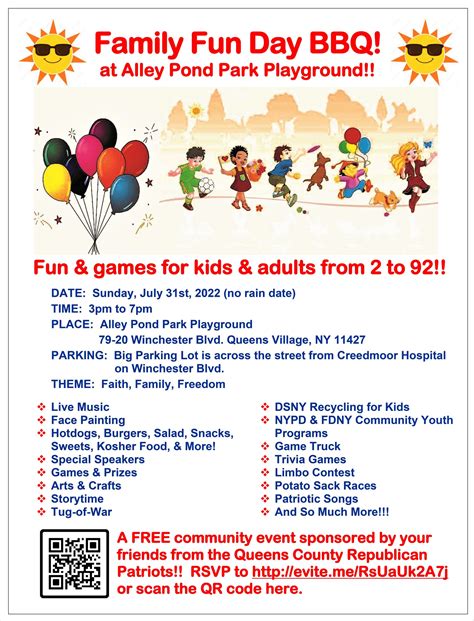 Family Fun Day flyer - The Queens Village Republican Club OnlineThe