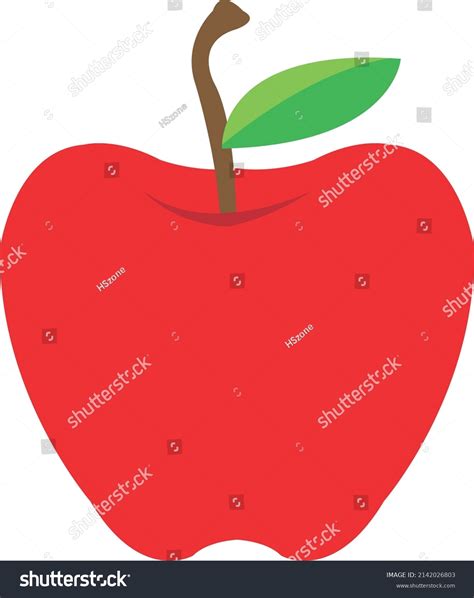 Apple Vector Illustration Apple Image Clip Stock Vector (Royalty Free ...