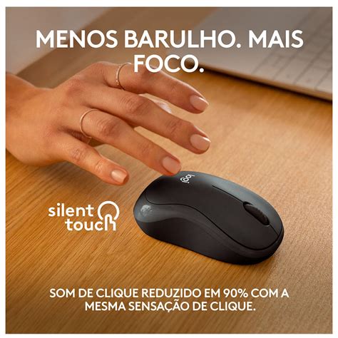 Mouse Sem Barulho De Clique - Mouse sem Fio Logitech Silent M240 Bluetooth, Clique Silencioso, Design ...