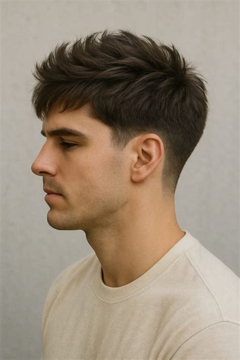 blowout taper  textured fringe   blowout styles  men