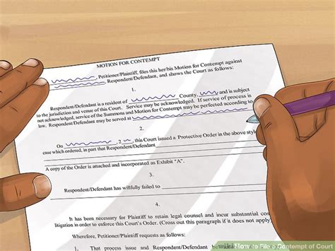 how to file contempt of court in wisconsin
