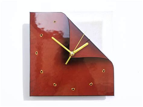 Brown Wall Clock Modern Clock Trendy Wall Decor Silent - Etsy