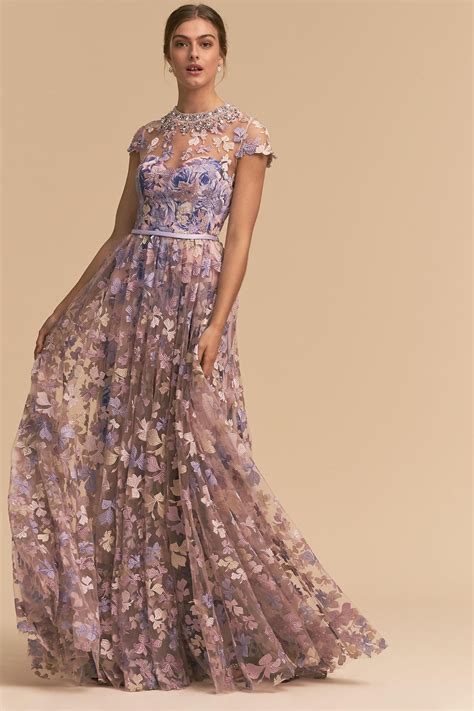purple dresses with flowers 8