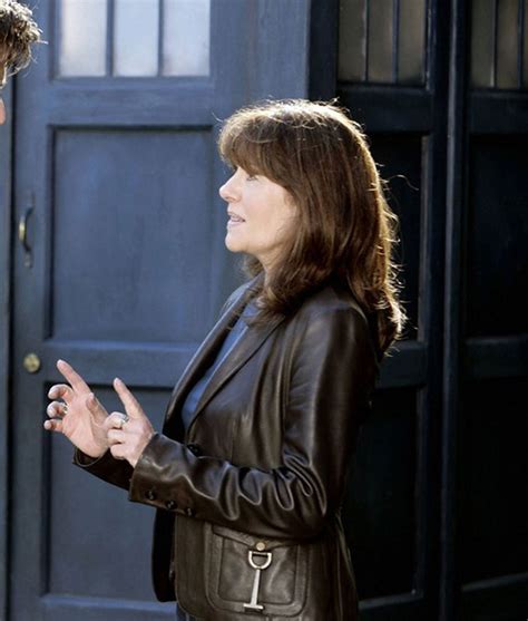 Elizabeth Sladen Doctor Who Sarah Jane Smith Leather Jacket - Jackets