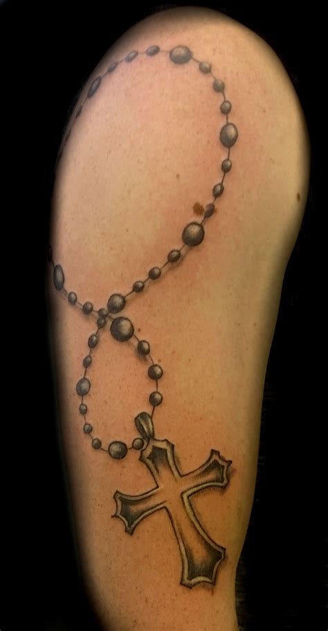 rosary tattoo on arm 7