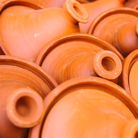 Free Photo | Clay pots on market in morocco