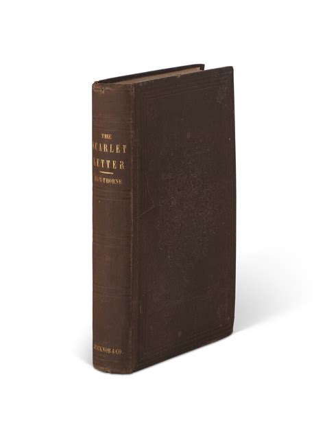 The Scarlet Letter, Nathaniel Hawthorne, 1850 | Christie’s