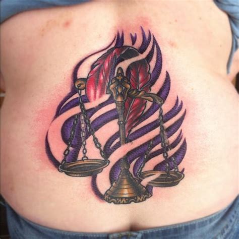 Libra Scales Tattoo by Nate Johnson : Tattoos