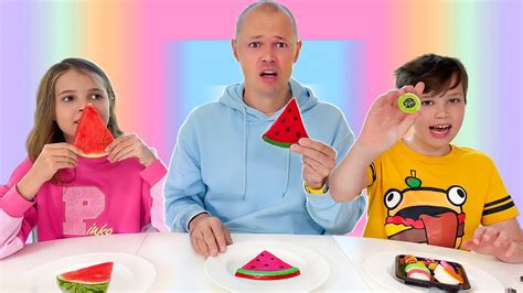 Желейное или настоящее челлендж - YouTube
