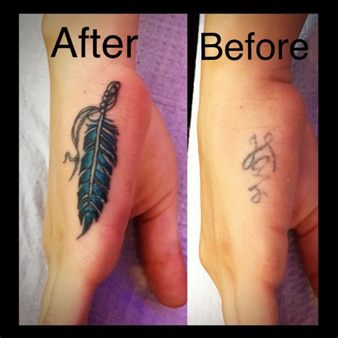 Cover Up Tattoo Ideas Female Hand - Watercolor Tattoo Design
