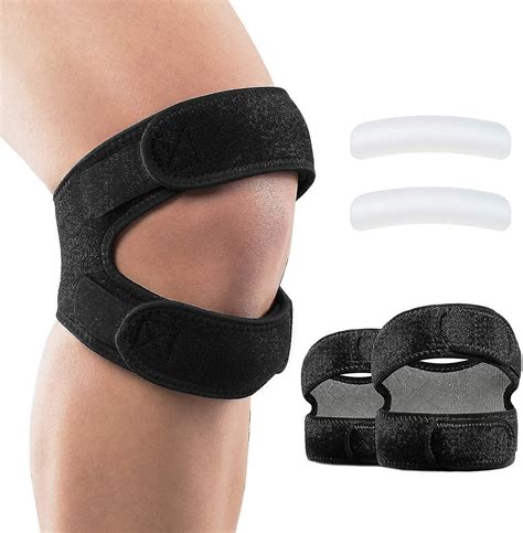 Patellar Tendon Support Strap 2 Pack, Knee Pain Relief And Patella