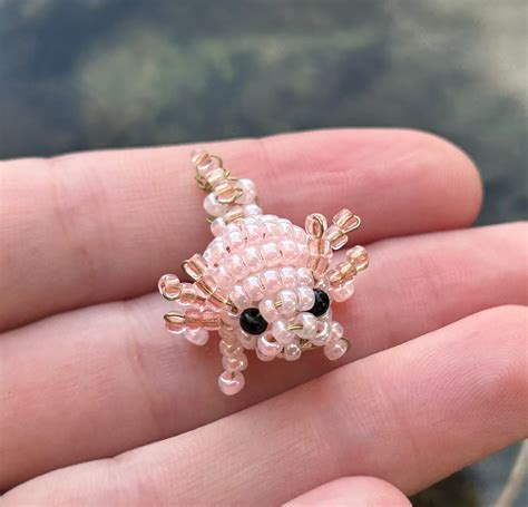 Axolotl Pdf Bead Pattern, Beaded Animal Instructions German, Bead
