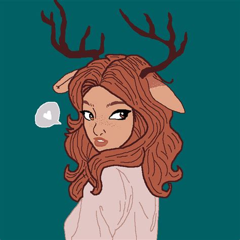 Pixilart - Cute deer Girl by DiamondGlass3