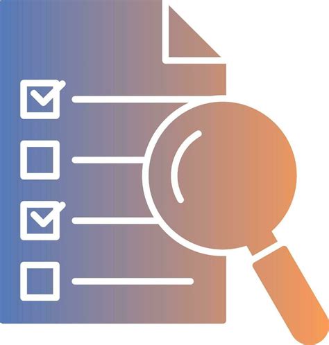 inspection gradient icon  vector art  vecteezy