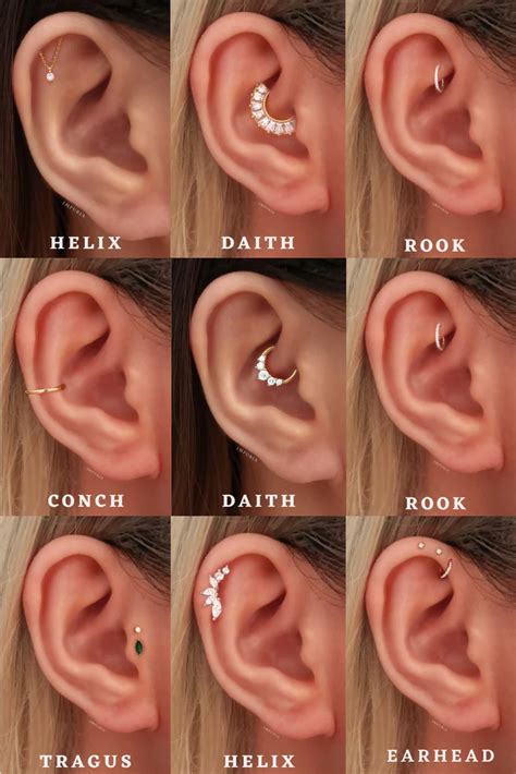 Trendy Cute Ear Piercing Ideas in 2023 | Cool ear piercings, Unique ear ...