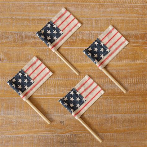 miniature flags small flags  decor  displays vintage crossroads