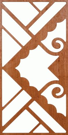 decorative screen panel design dxf file   vectors file