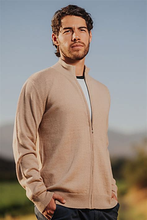 mens baby alpaca cardigan