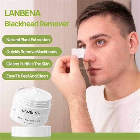 LANBENA Aloe BlackHeads Remover Nose Strips from Oily Acne Face Peel