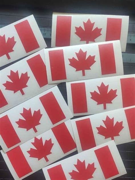 Canadian Flag Decal Car Decal - Etsy Canada