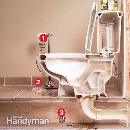 Leaky Toilet Base Repair